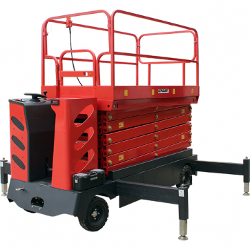 Самоходный ножничный подъемник GROST Sky 0.5-9 с аккумуляторным электродвигателем и электроподъемом по выгодной цене в Брянске. Надежное качество и лучшие условия ждут вас.