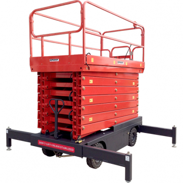 Ножничный подъемник с электроподъемом и аккумулятором GROST Tower 0.5-7 (DC/AC) по выгодной цене в Брянске. Надежное качество и лучшие условия ждут вас.